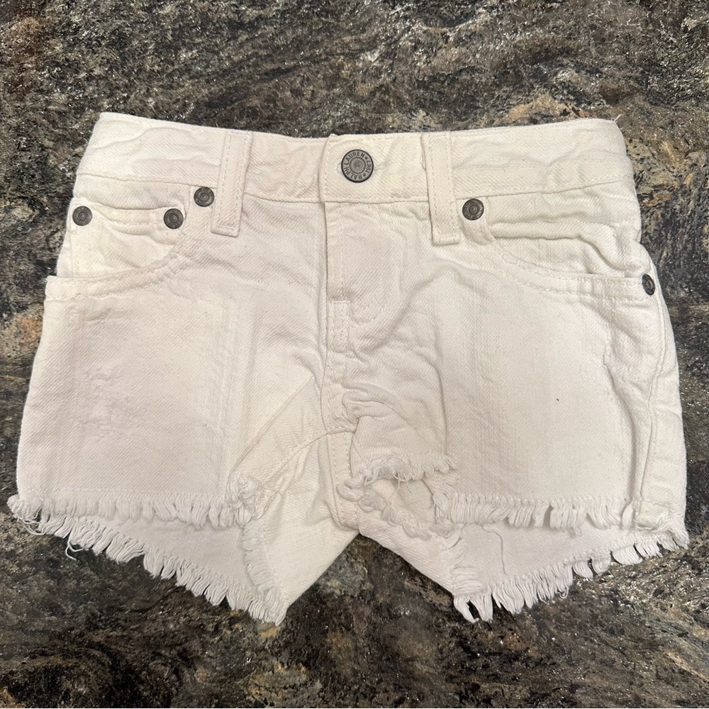Ralph Lauren white jean shorts, 3T